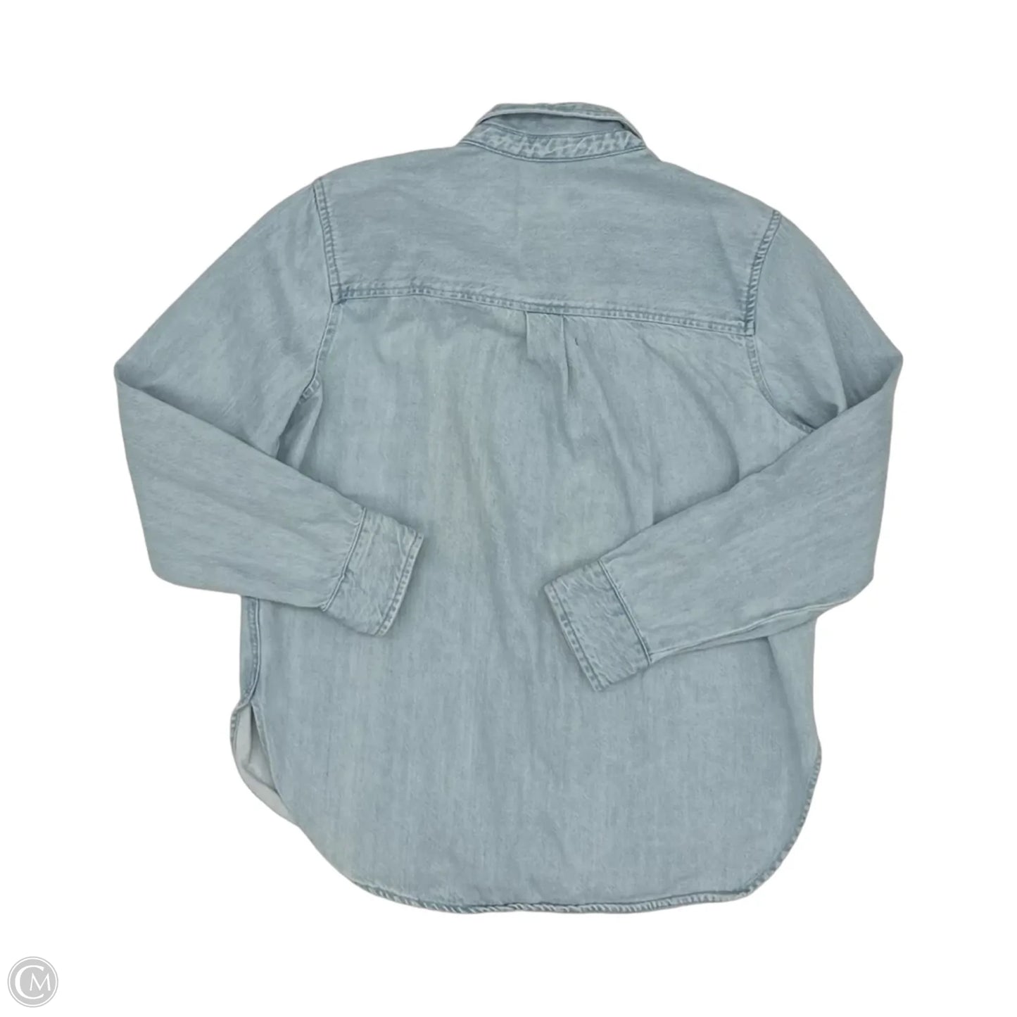 Jacket Shirt By Universal Thread In Blue Denim, Size: M