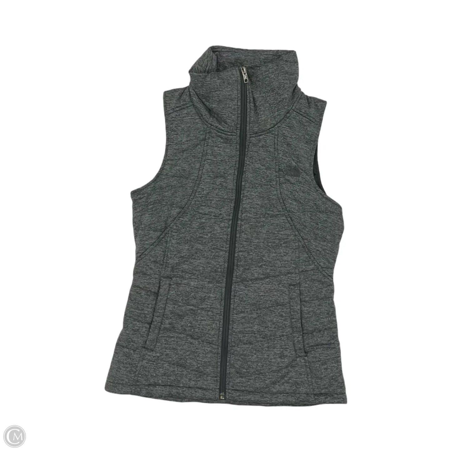 Vest Puffer & Quilted By The North Face In Grey, Size: S