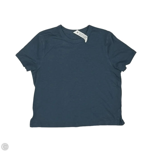 Athletic Top Short Sleeve By Lululemon In Blue, Size: S
