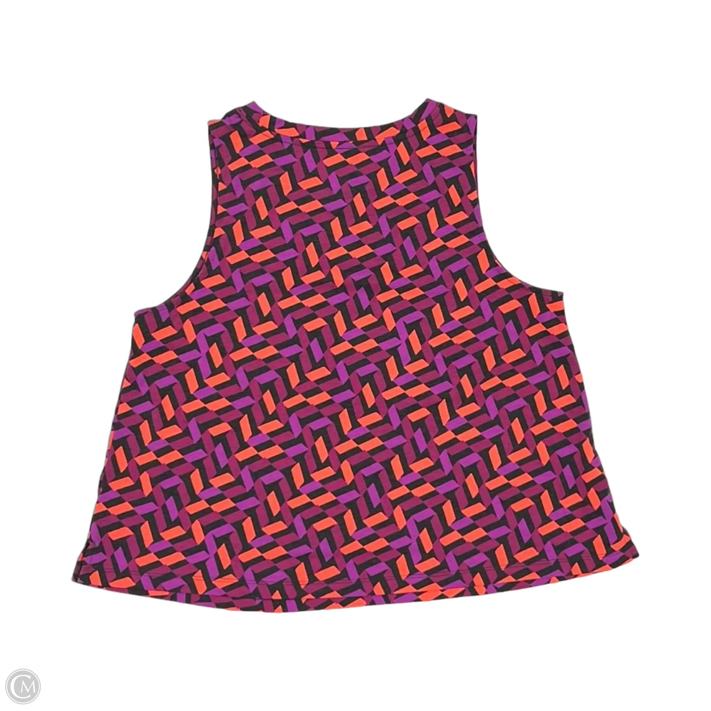 Top Sleeveless By Lou And Grey In Orange & Purple, Size: S