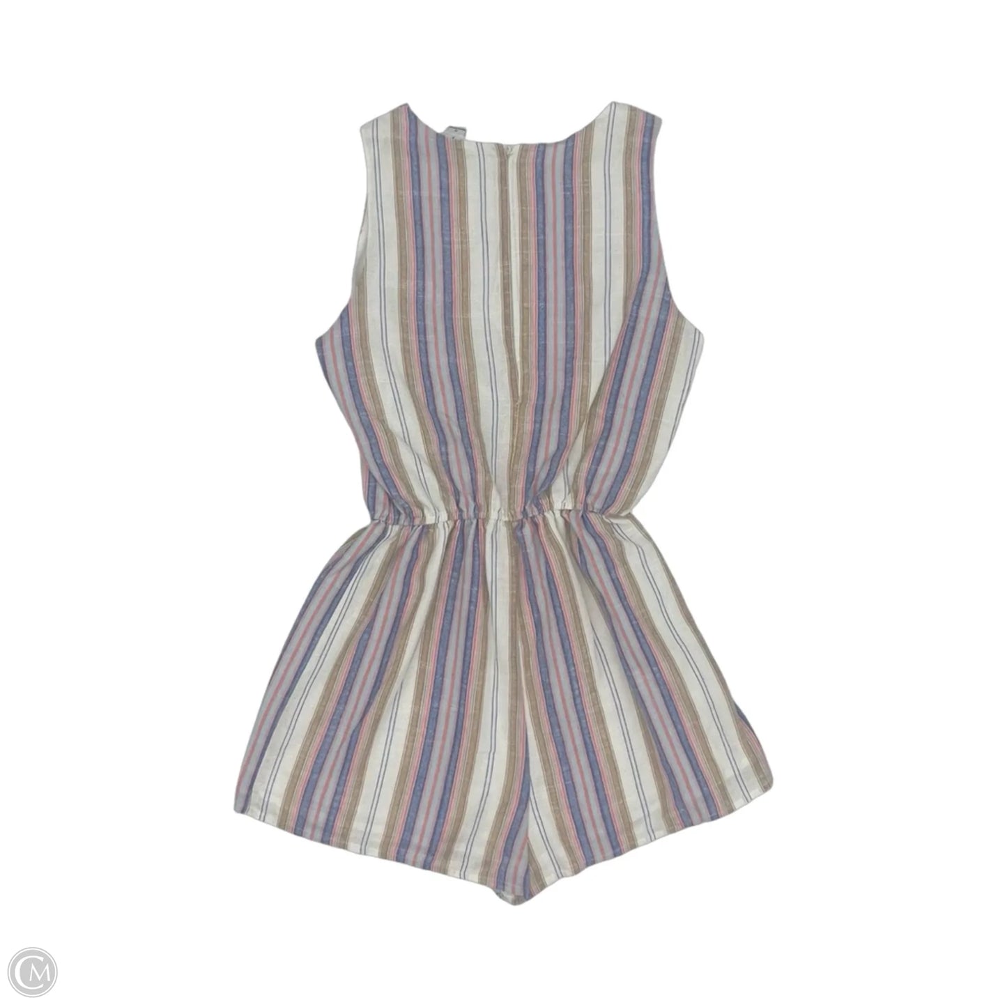 Romper By Hyfve In Blue & Tan, Size: S