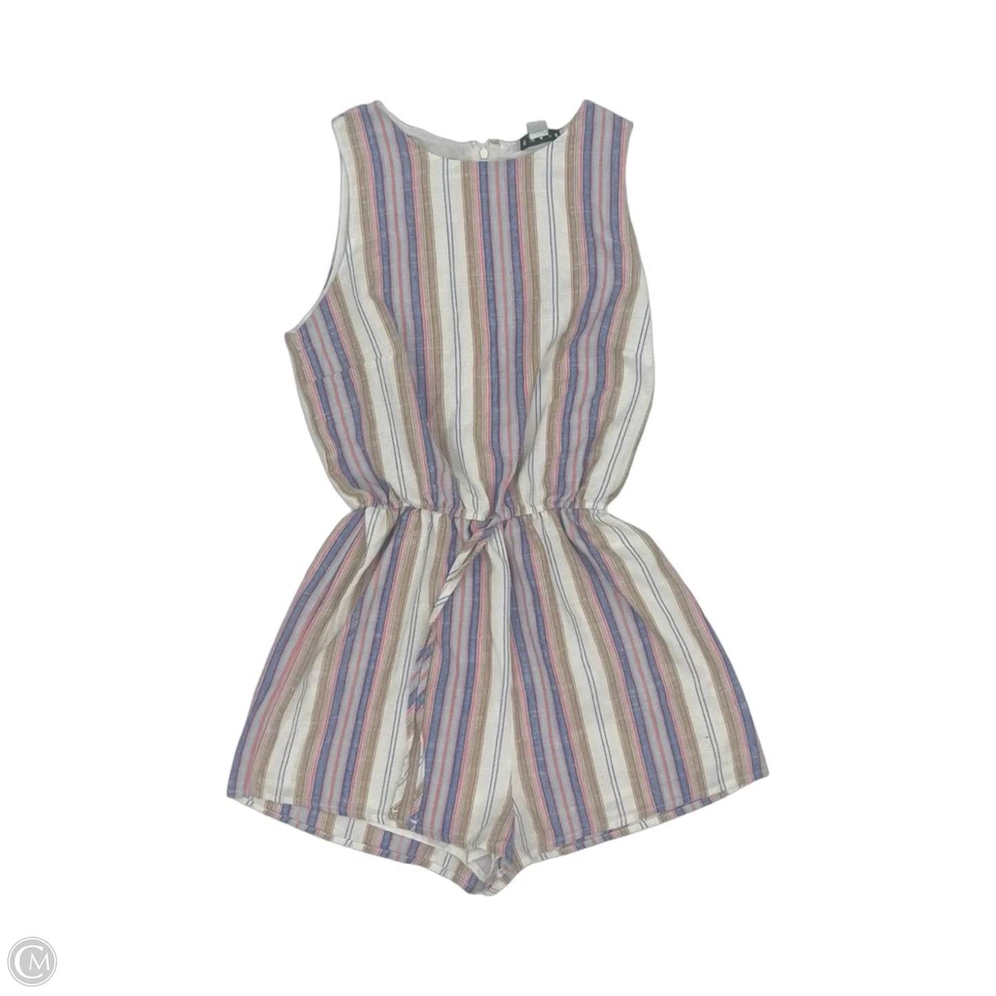 Romper By Hyfve In Blue & Tan, Size: S