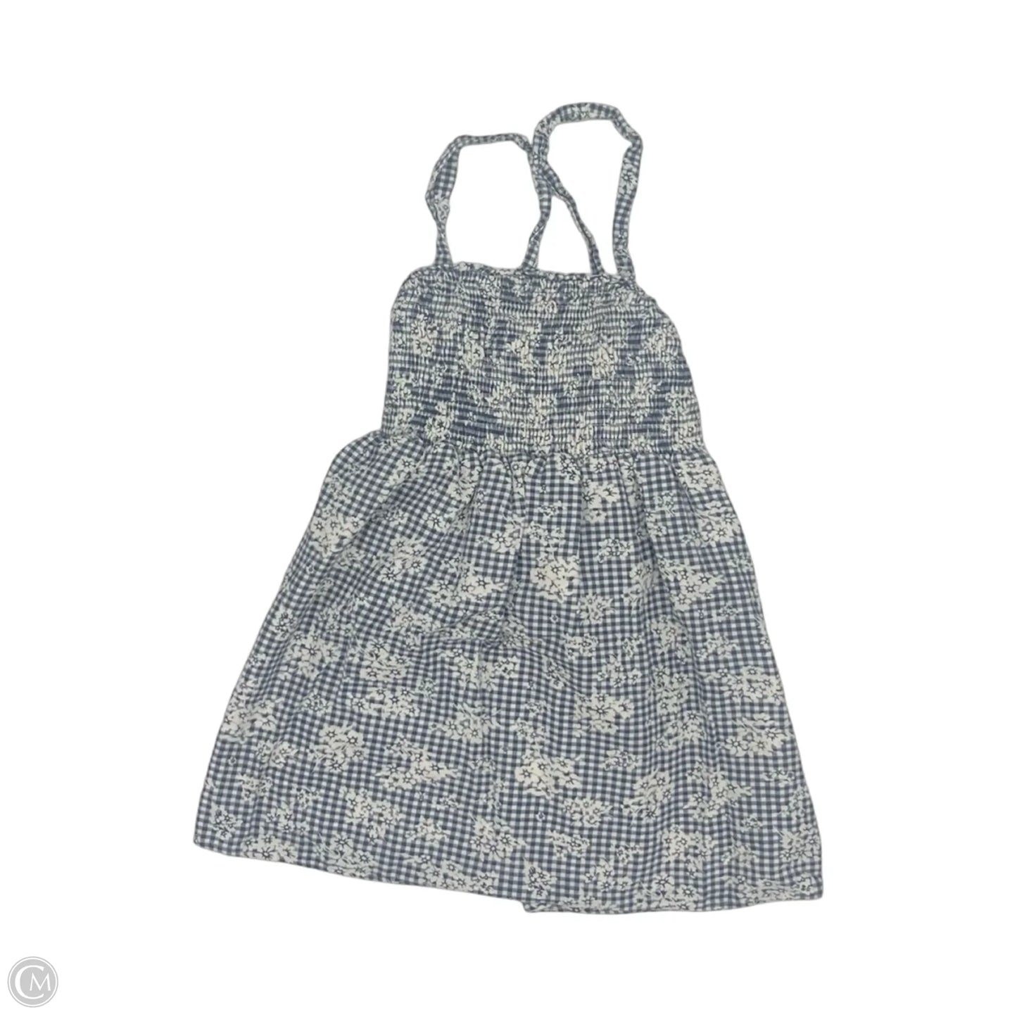 Top Sleeveless By American Eagle In Blue & White, Size: Xsp