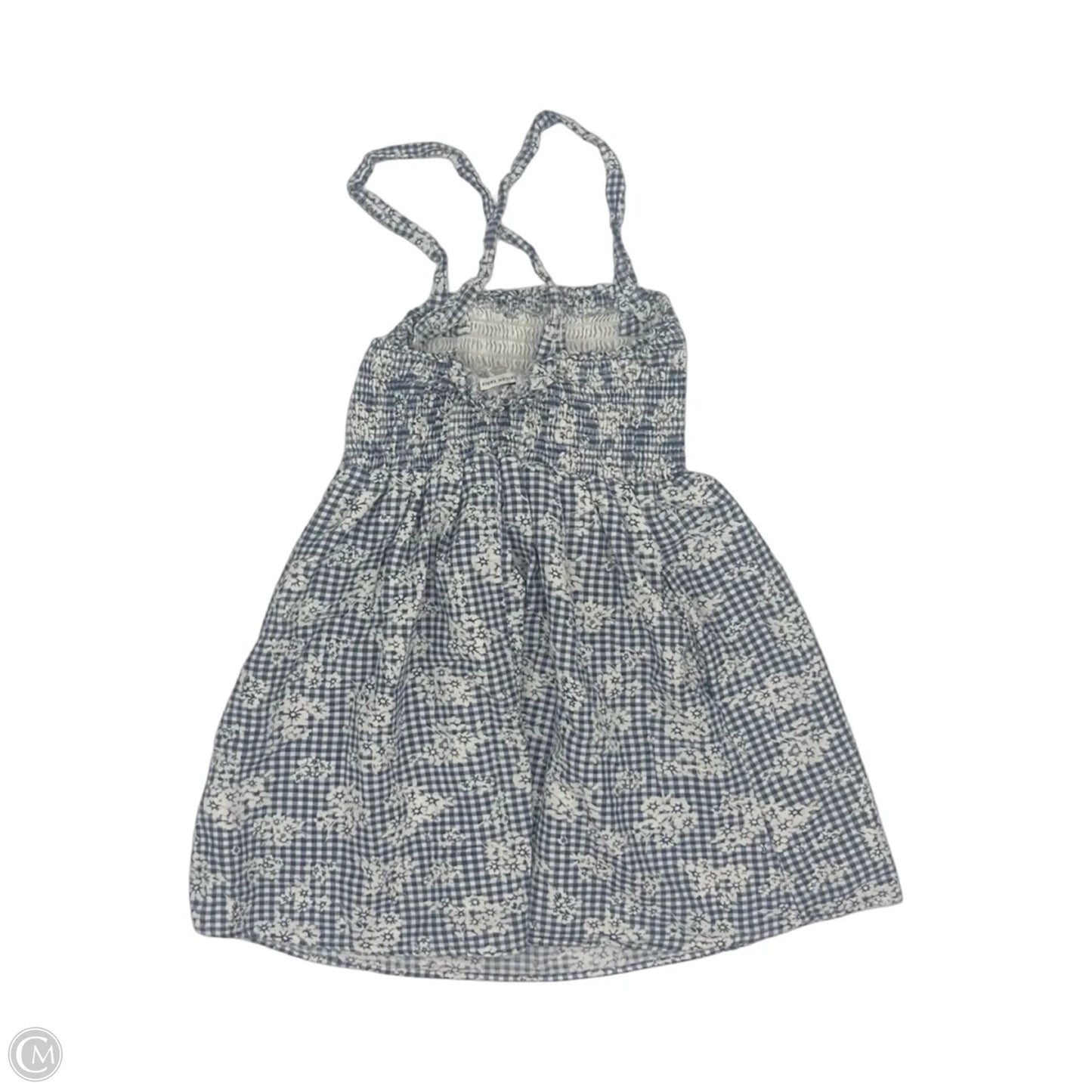 Top Sleeveless By American Eagle In Blue & White, Size: Xsp