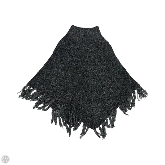 Poncho By Time And Tru In Grey, Size: Os