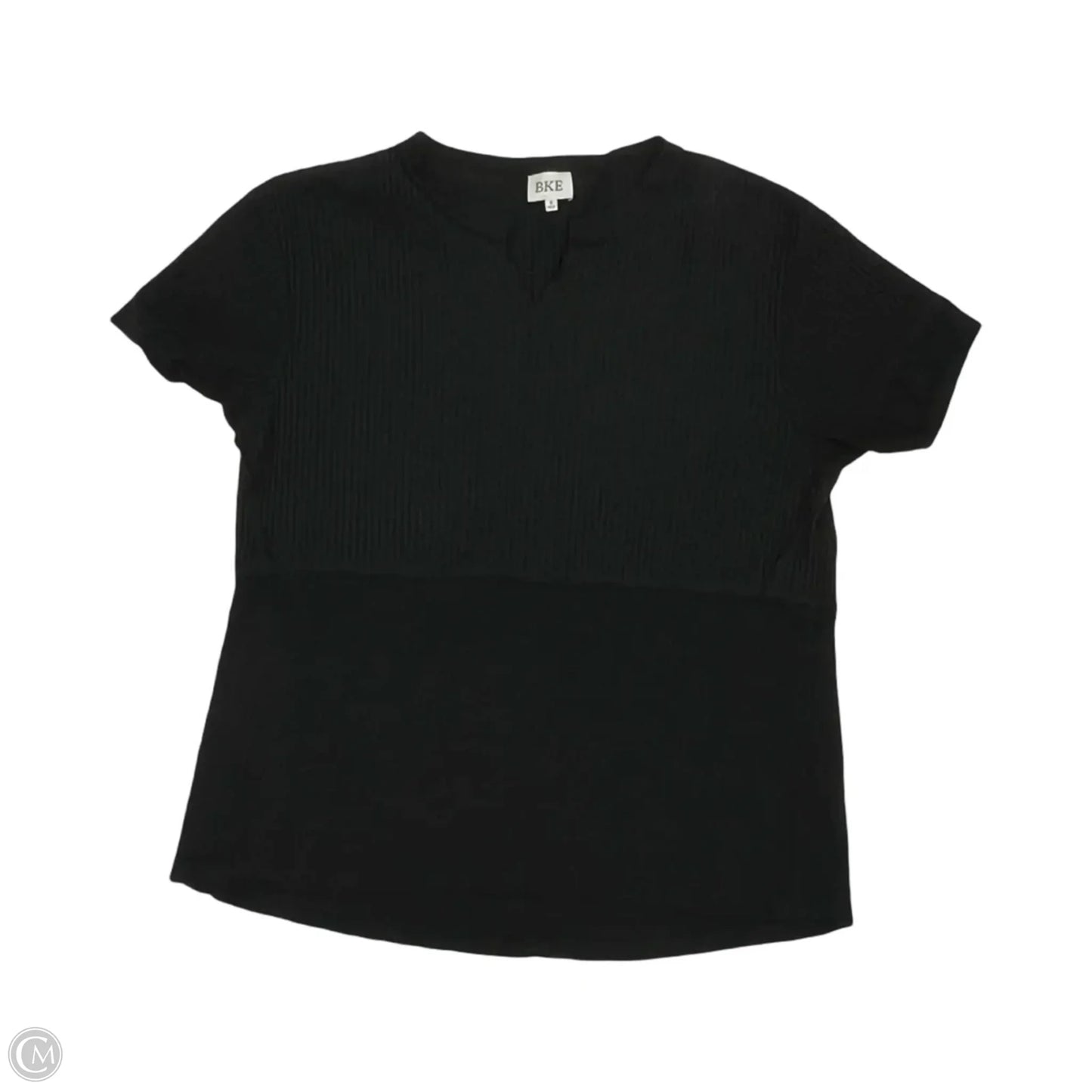 Top Short Sleeve By Bke In Black, Size: S