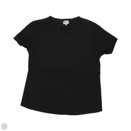 Top Short Sleeve By Bke In Black, Size: S