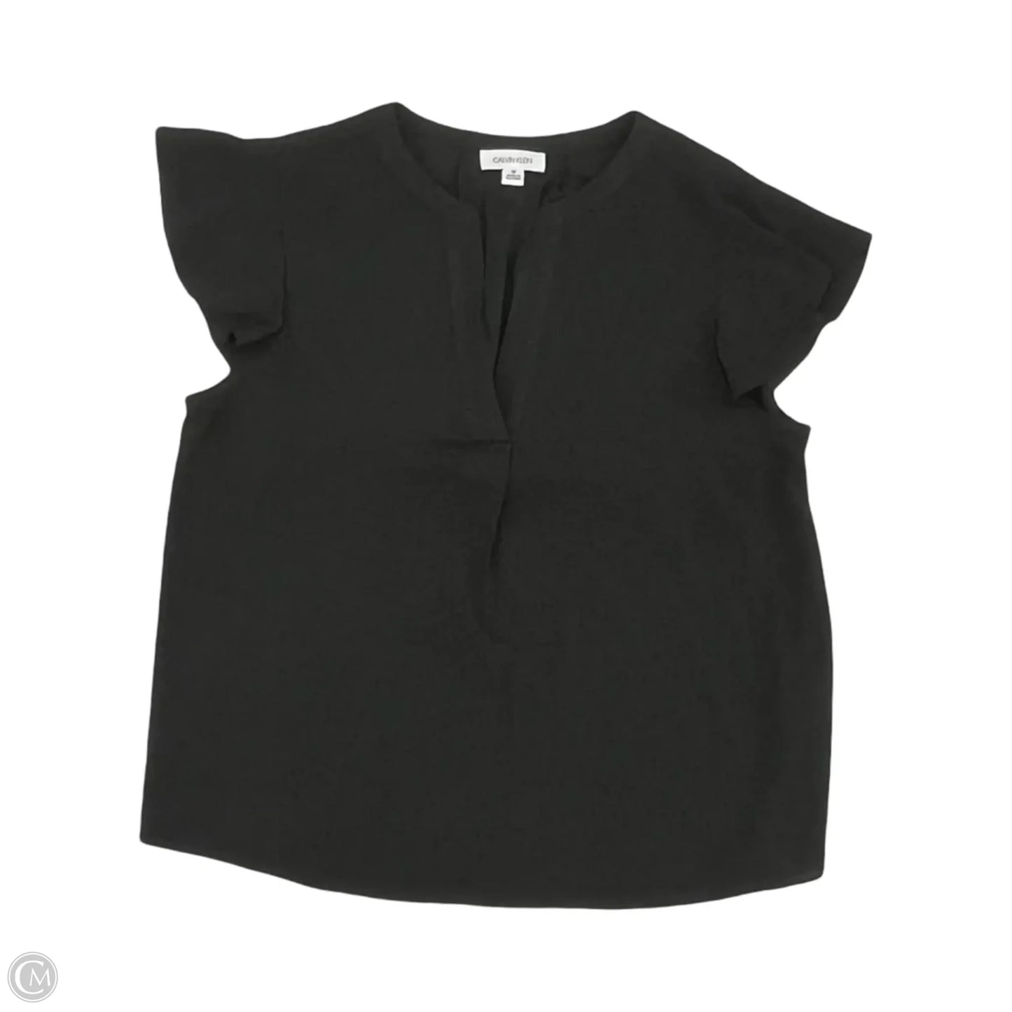 Blouse Sleeveless By Calvin Klein In Black, Size: M