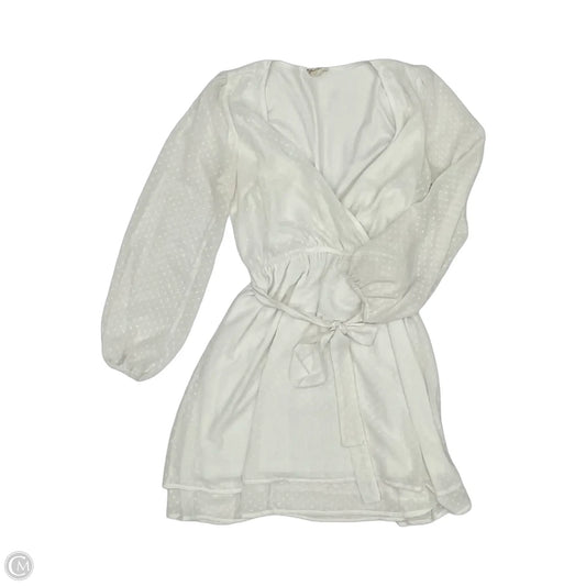 Dress Casual Short By Hem & Thread In White, Size: M