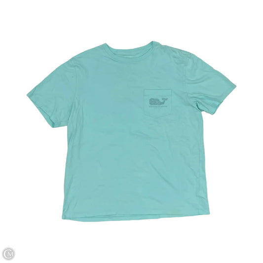 Top Short Sleeve By Vineyard Vines In Blue, Size: L