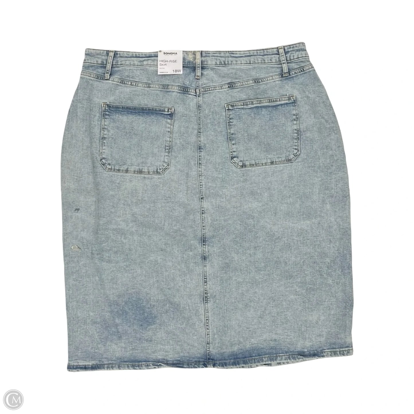 Skirt Midi By Sonoma In Blue Denim, Size: 18