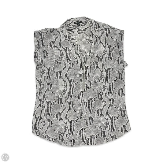 Blouse Sleeveless By Express In Snakeskin Print, Size: M