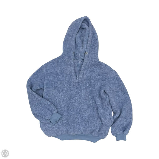 Sweatshirt Hoodie By Clothes Mentor In Blue, Size: L