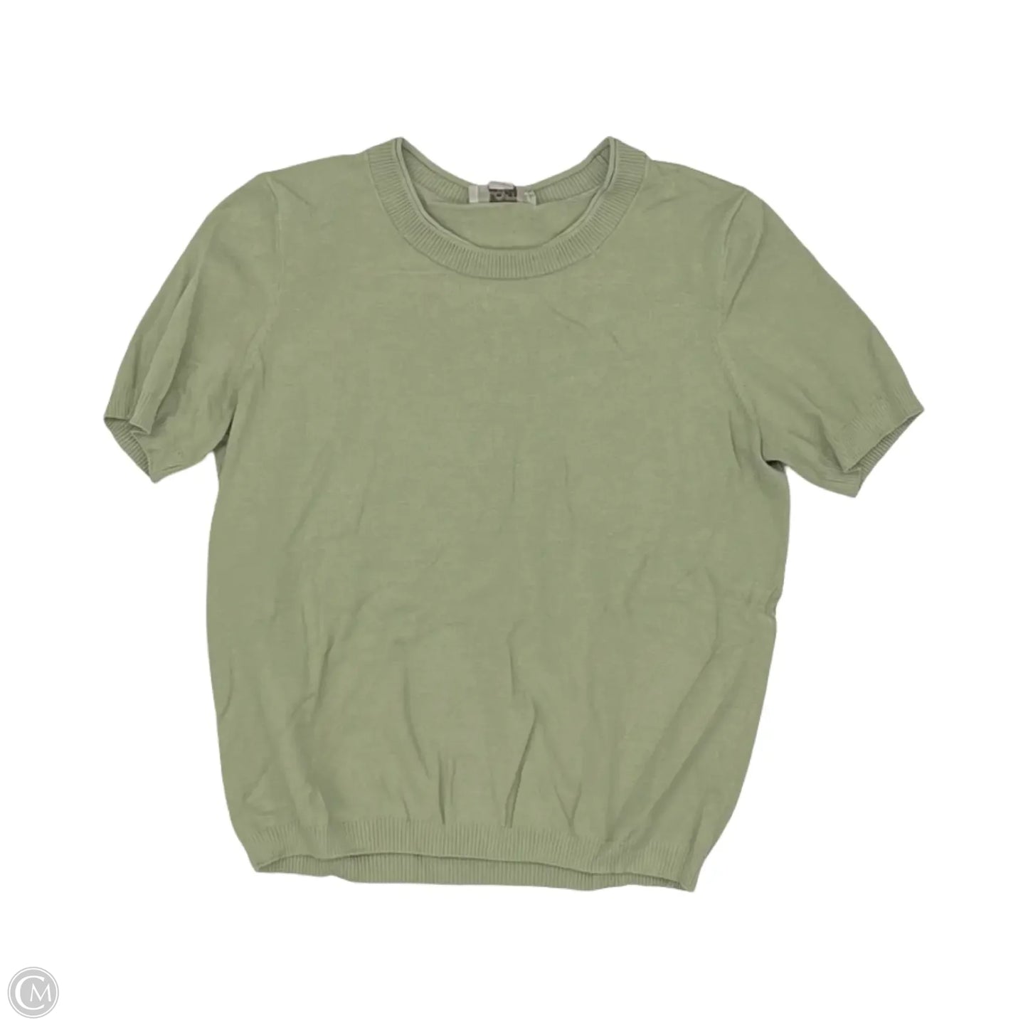 Sweater Short Sleeve By Loft In Green, Size: M