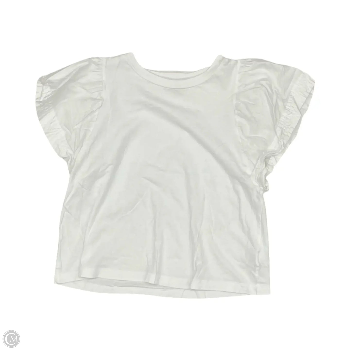 Top Short Sleeve By Old Navy In White, Size: M