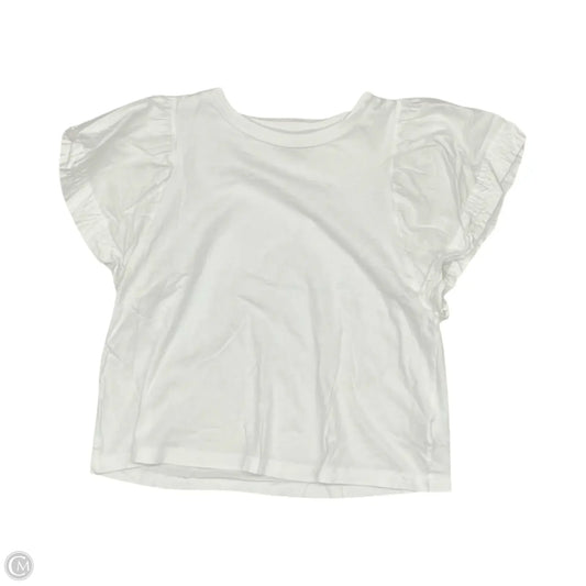 Top Short Sleeve By Old Navy In White, Size: M