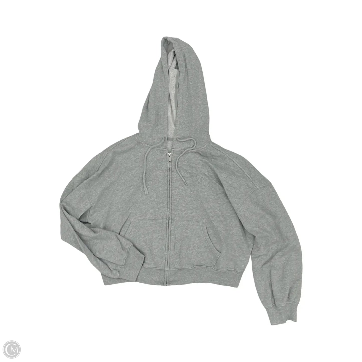 Sweatshirt Hoodie By Old Navy In Grey, Size: L
