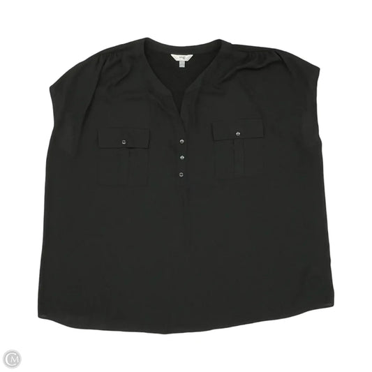 Blouse Sleeveless By Terra & Sky In Black, Size: 3x