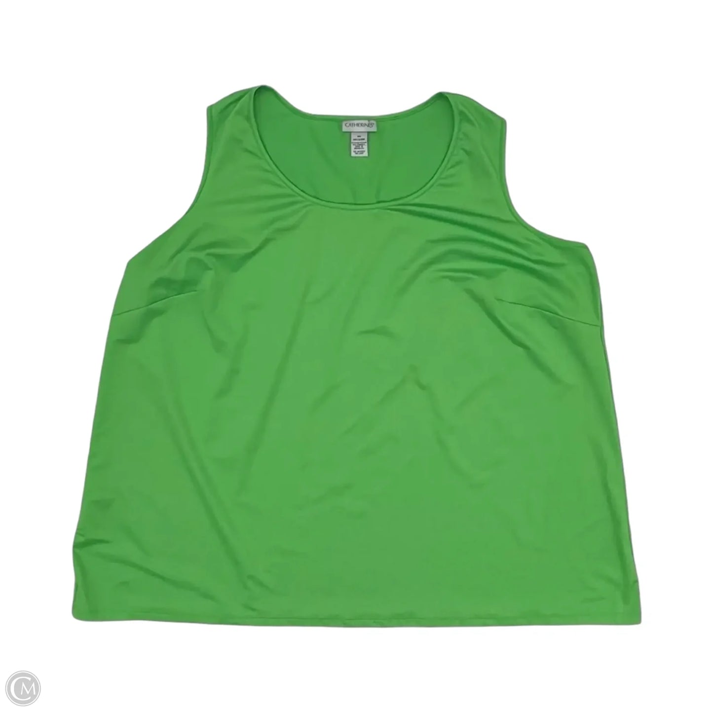 Blouse Sleeveless By Catherines In Green, Size: 3x