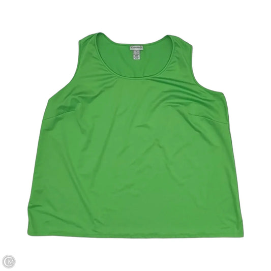 Blouse Sleeveless By Catherines In Green, Size: 3x