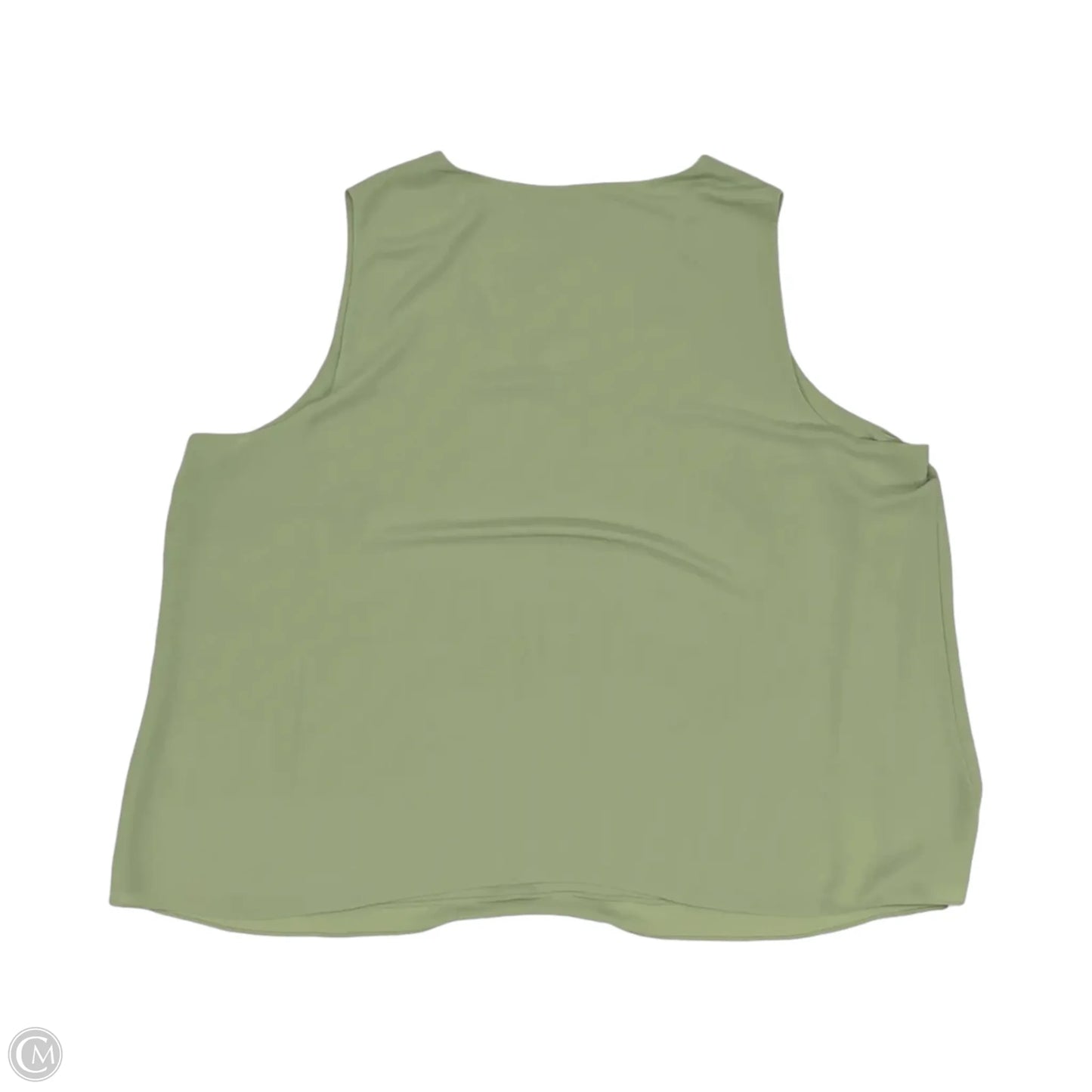 Blouse Sleeveless By Cato In Green, Size: 4x