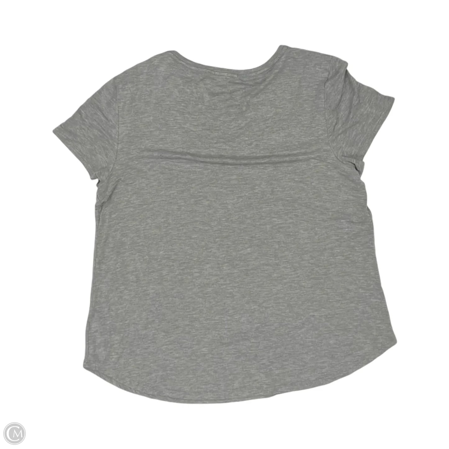 Top Short Sleeve By Maurices In Grey, Size: L