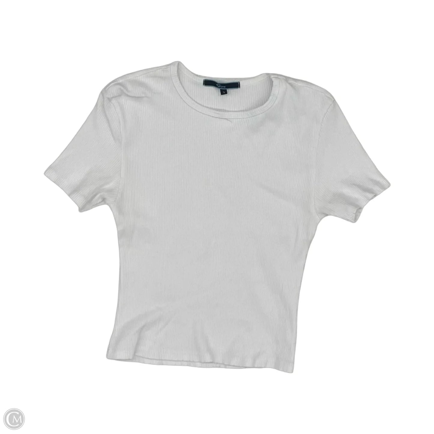 Top Short Sleeve Basic By Shore In White, Size: S