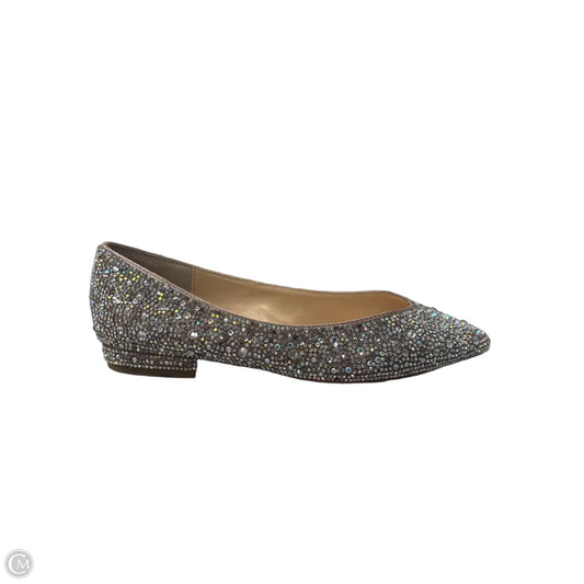Shoes Flats By Betsey Johnson In Silver, Size: 6