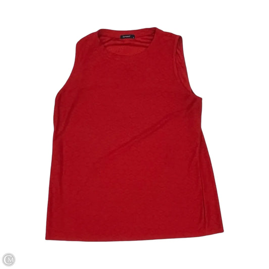 Top Sleeveless By Clothes Mentor In Red, Size: L