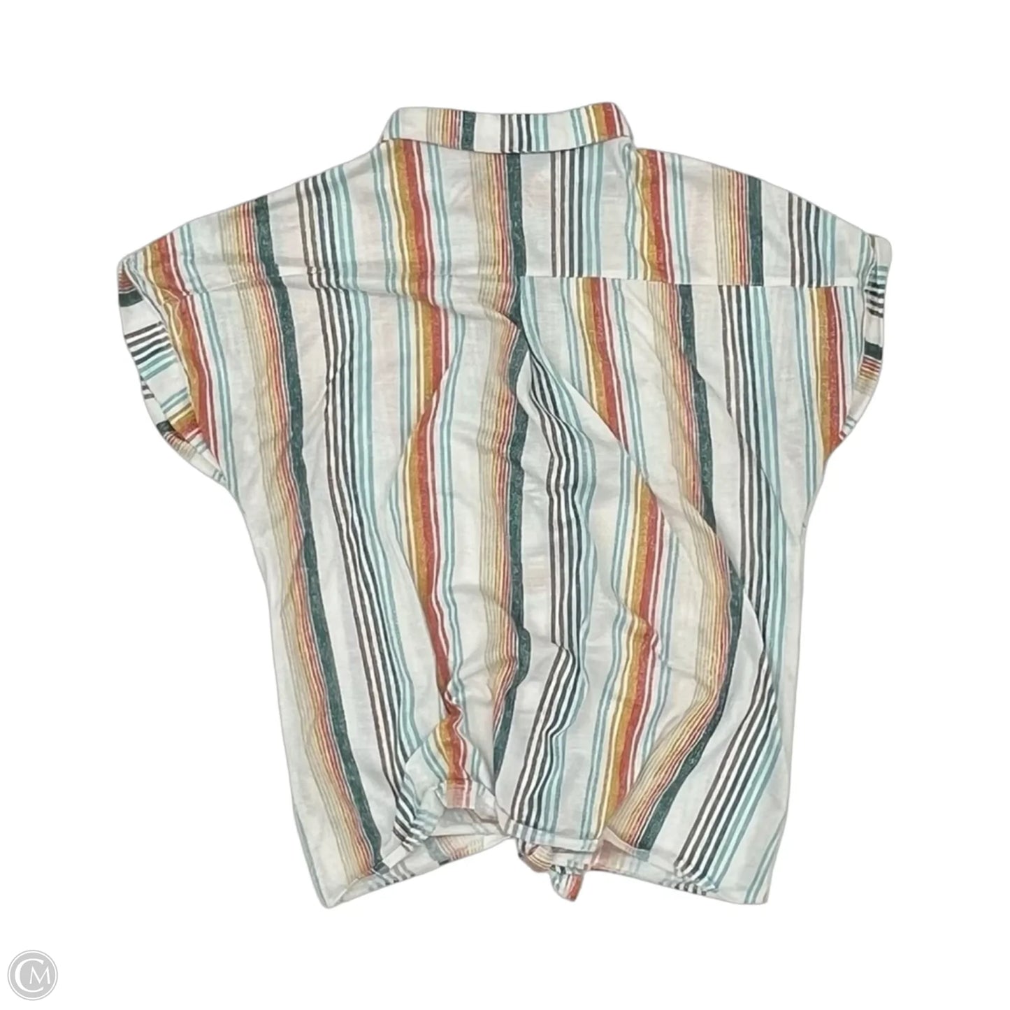 Top Short Sleeve By Eden & Olivia In White, Size: L