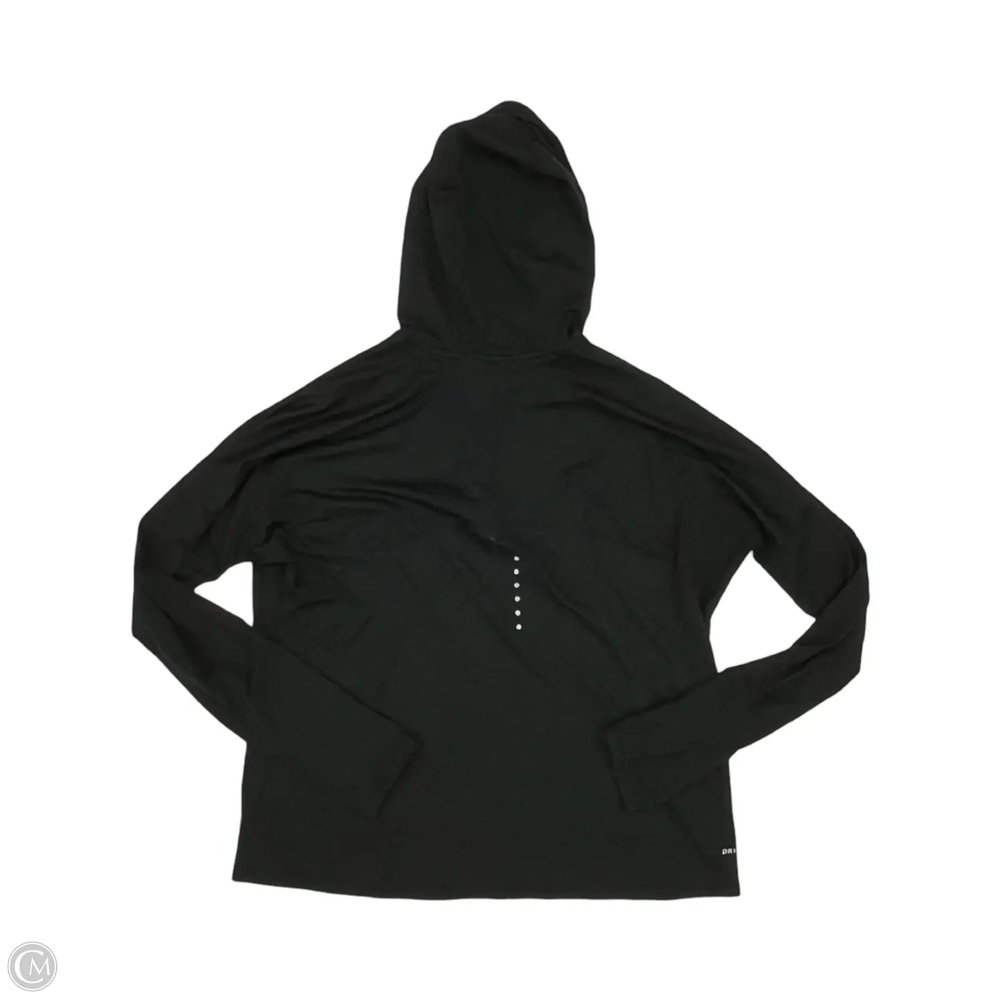 Athletic Sweatshirt Hoodie By Nike In Black, Size: L