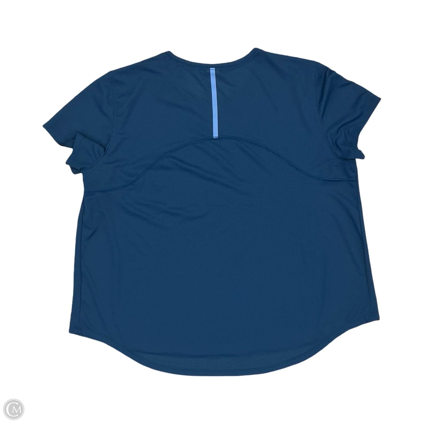 Athletic Top Short Sleeve By Tek Gear In Blue, Size: Xl