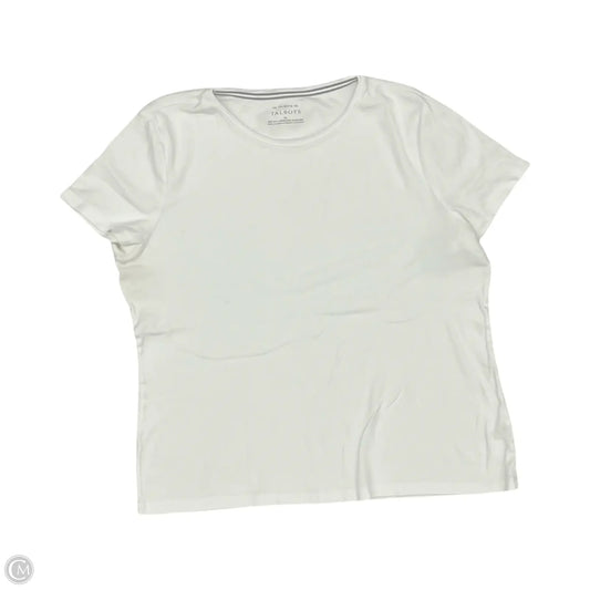 Top Short Sleeve Basic By Talbots In White, Size: Xl