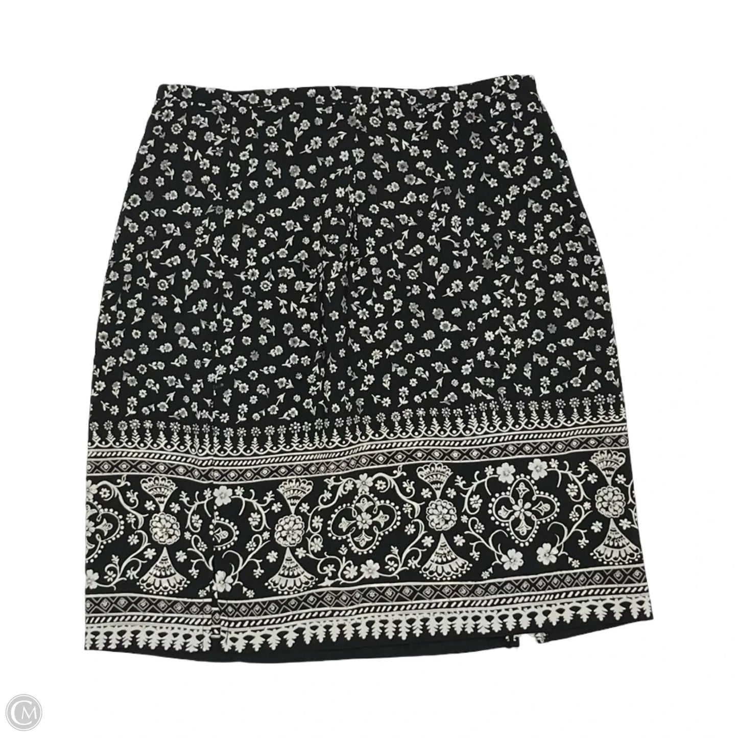 Skirt Mini & Short By Casual Corner In Black & White, Size: 8