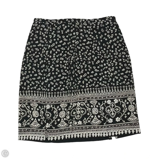 Skirt Mini & Short By Casual Corner In Black & White, Size: 8