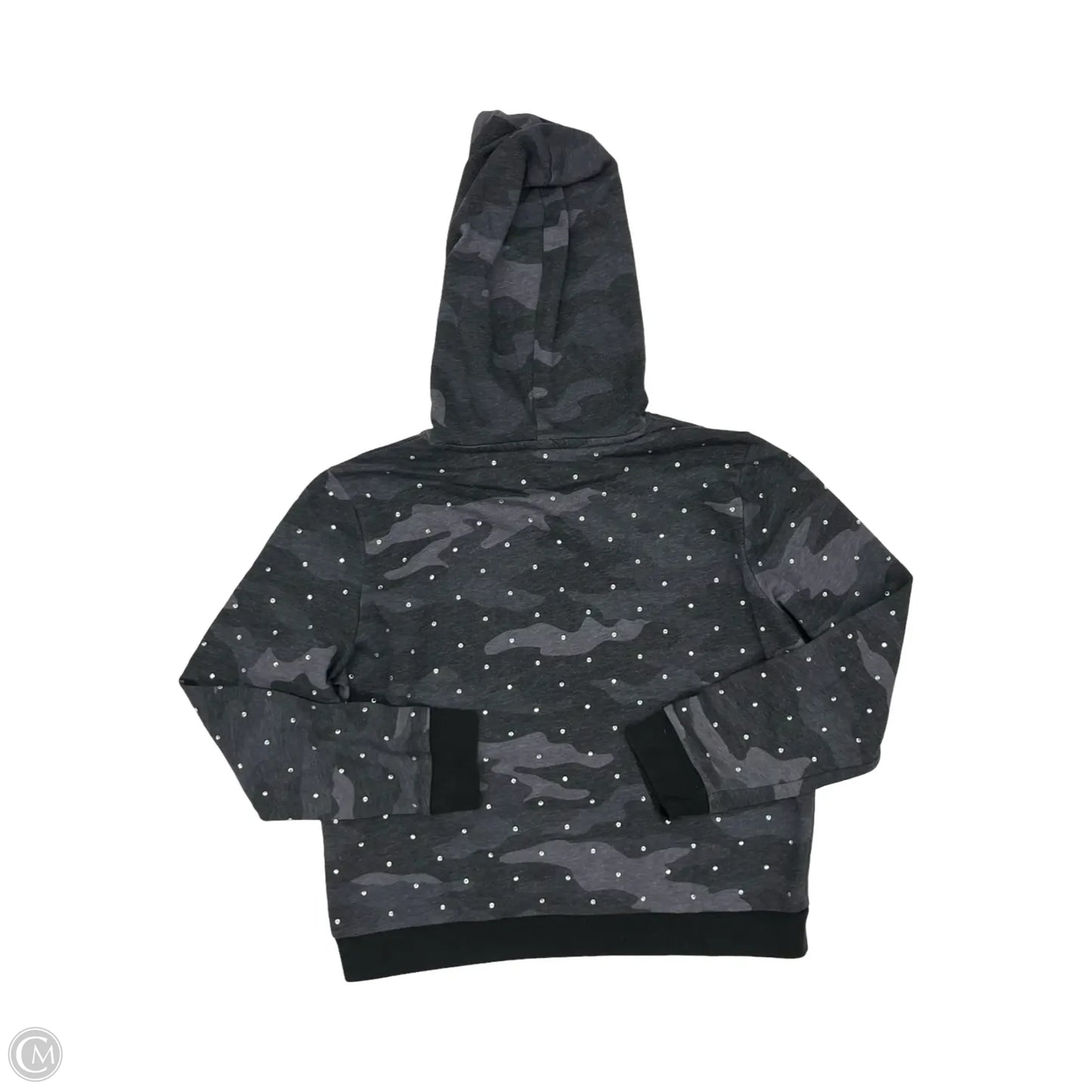 Sweatshirt Hoodie By Pink In Grey, Size: Xl