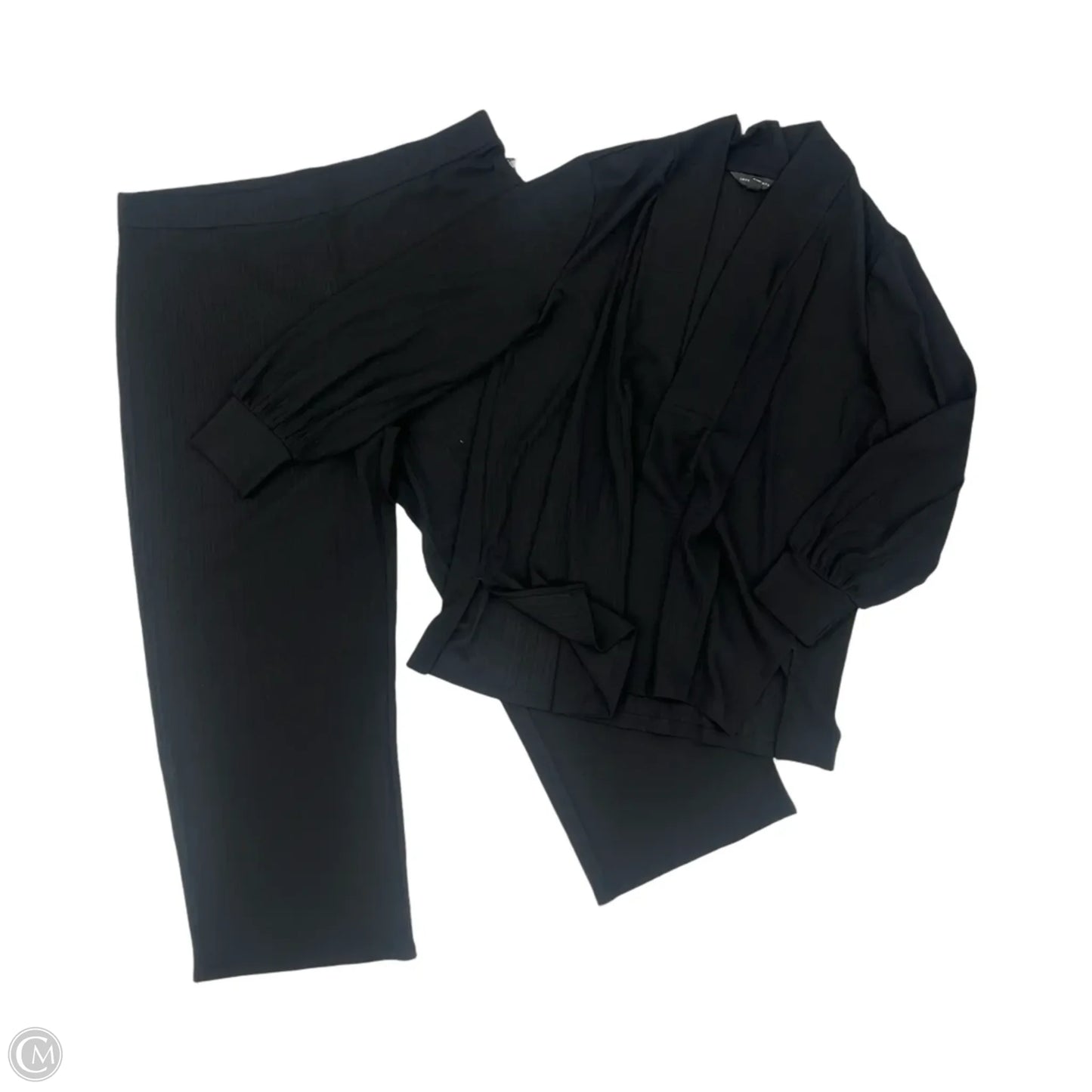 Pants Set 2pc By Investments In Black, Size: Xl
