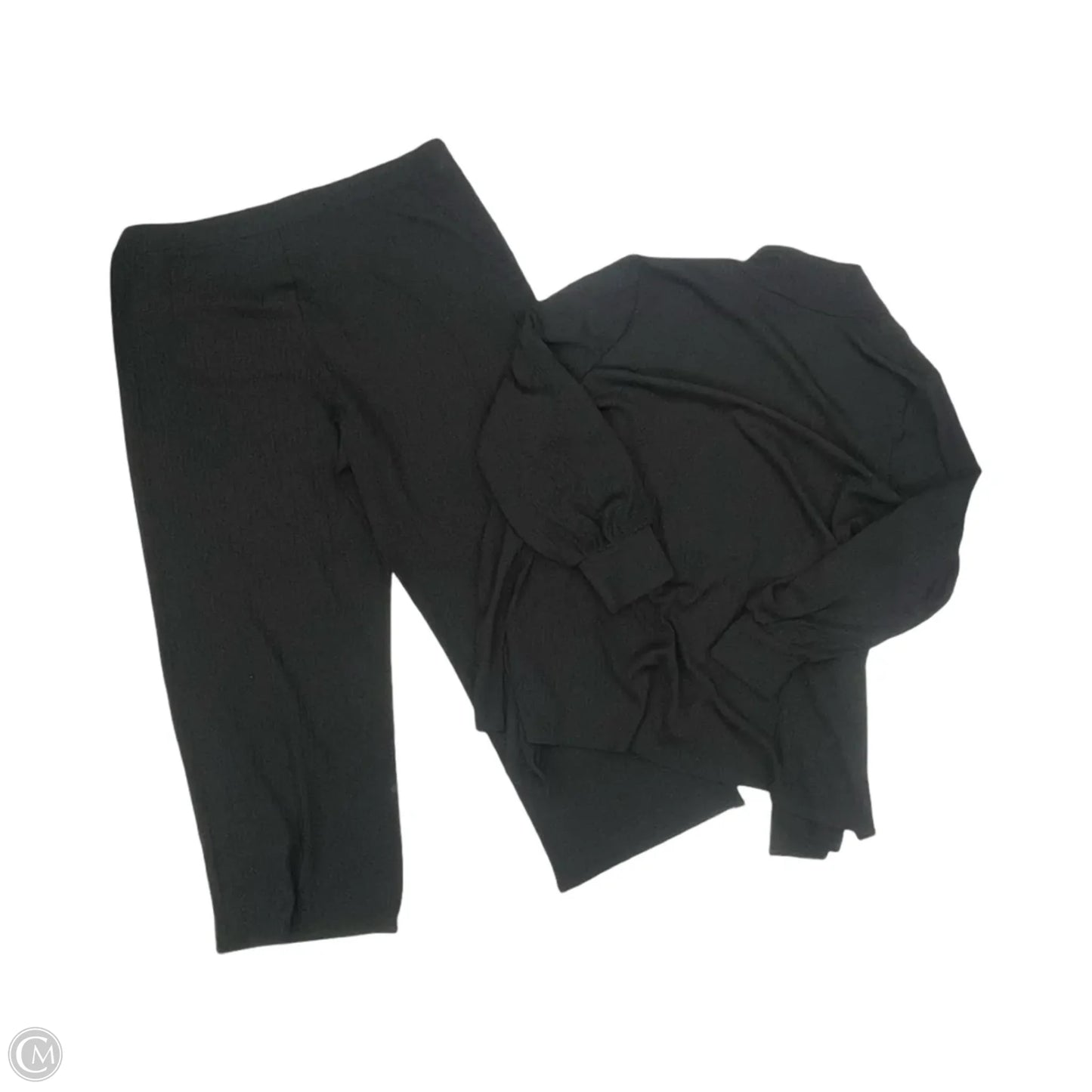 Pants Set 2pc By Investments In Black, Size: Xl