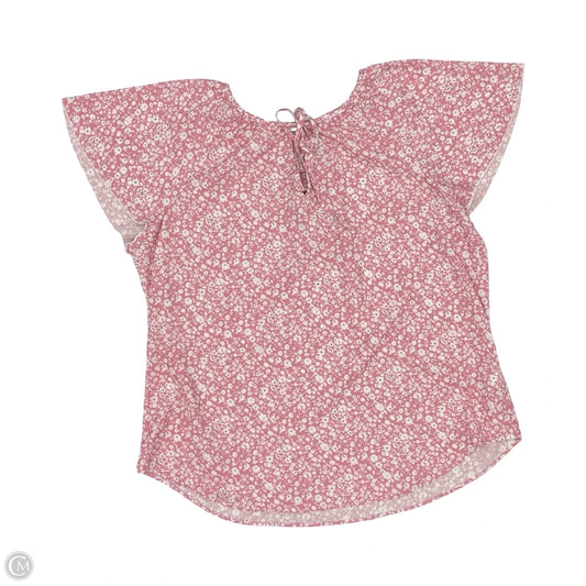 Blouse Short Sleeve By Clothes Mentor In Pink, Size: 2x