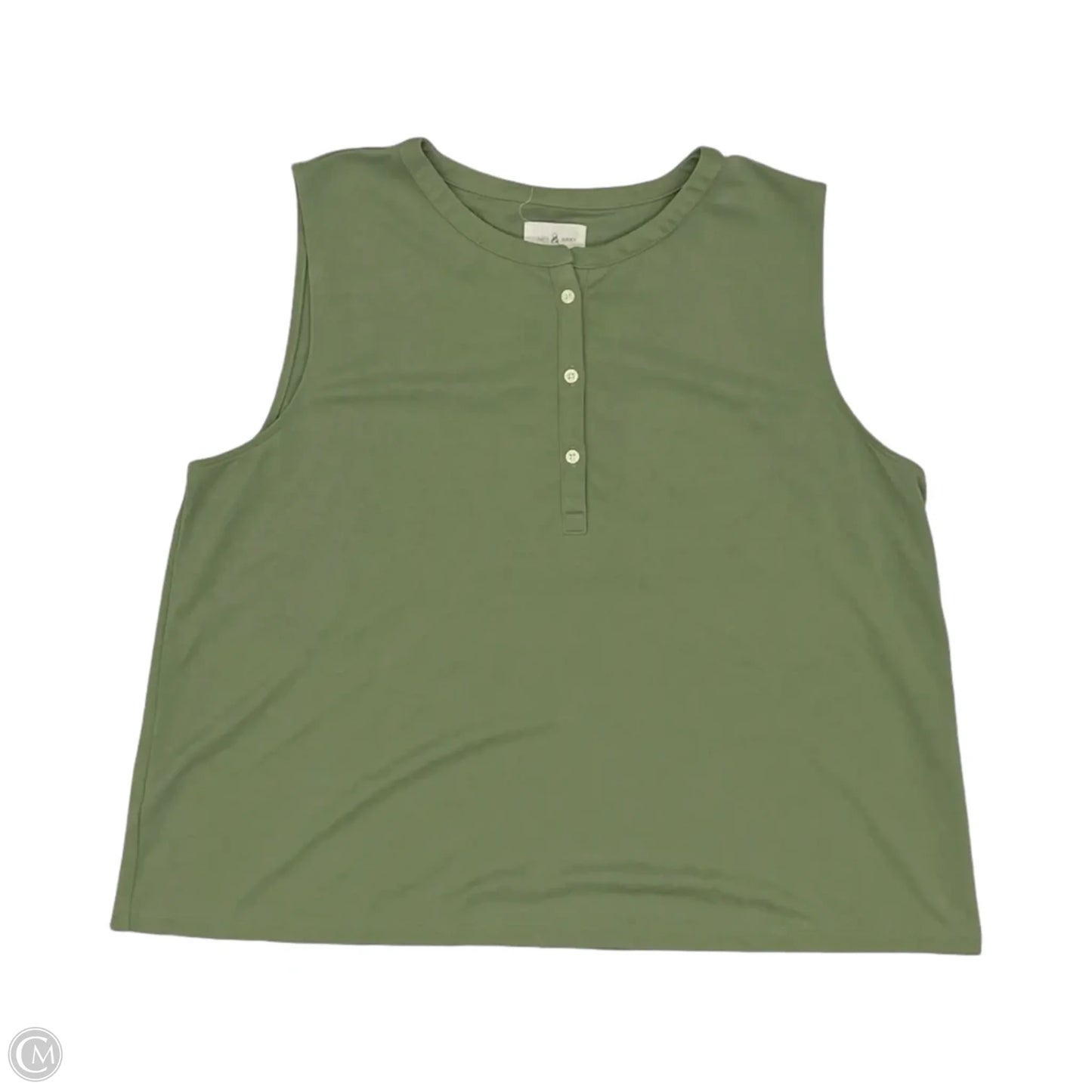 Top Sleeveless By Lou And Grey In Green, Size: Xl