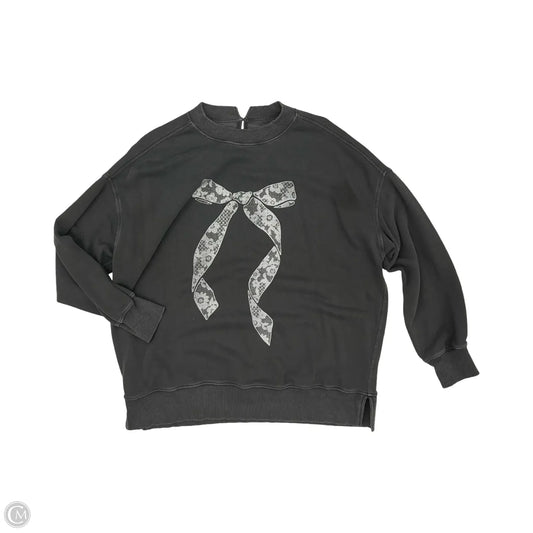 Sweatshirt Crewneck By Aerie In Grey, Size: S