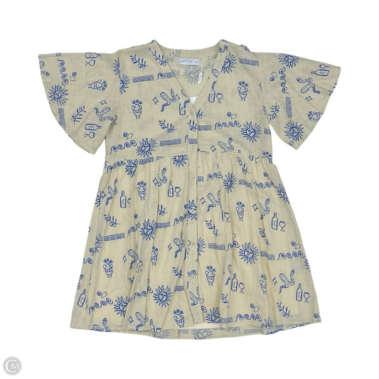 Dress Casual Short By Petal & Pup In Cream, Size: L