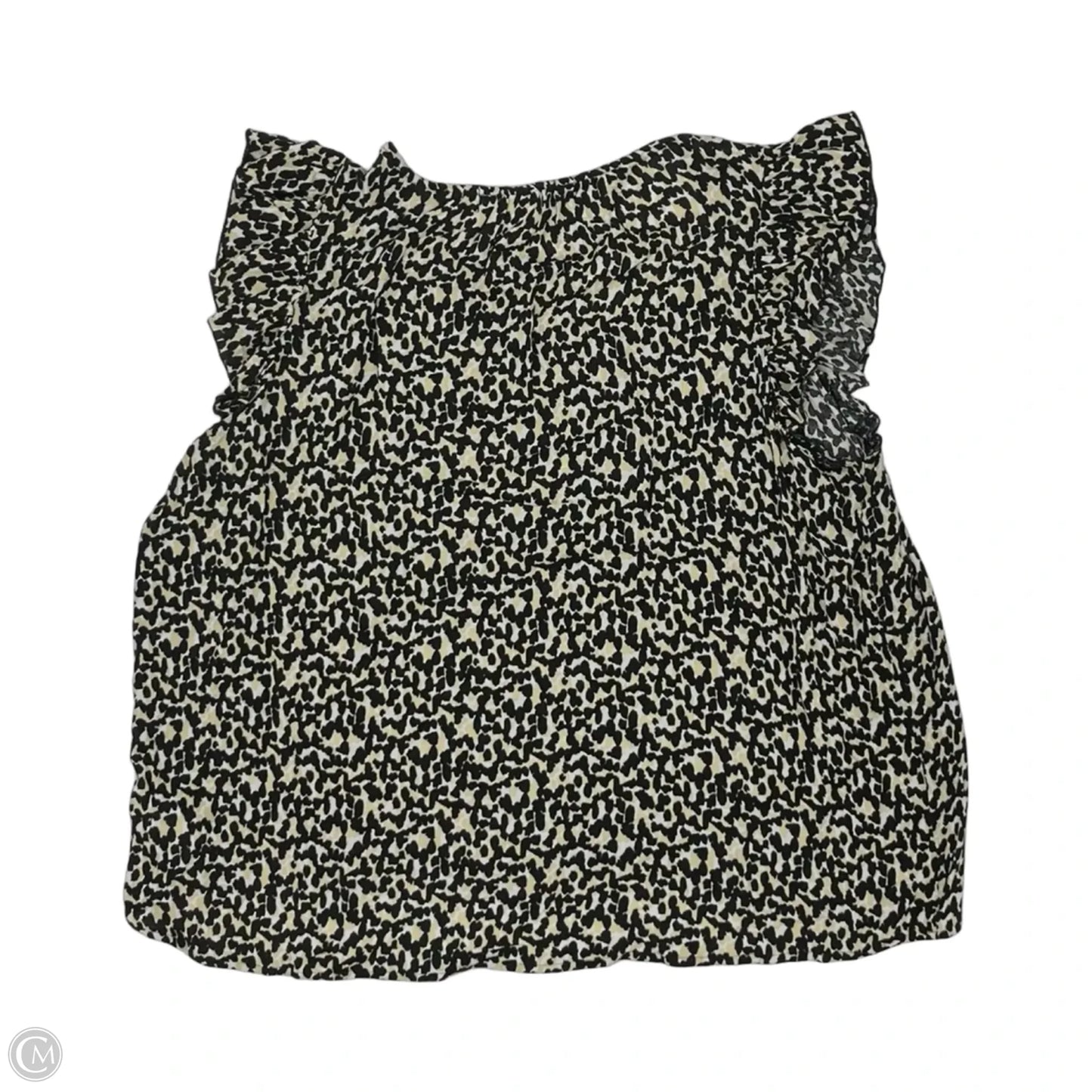 Blouse Short Sleeve By Old Navy In Leopard Print, Size: Xl