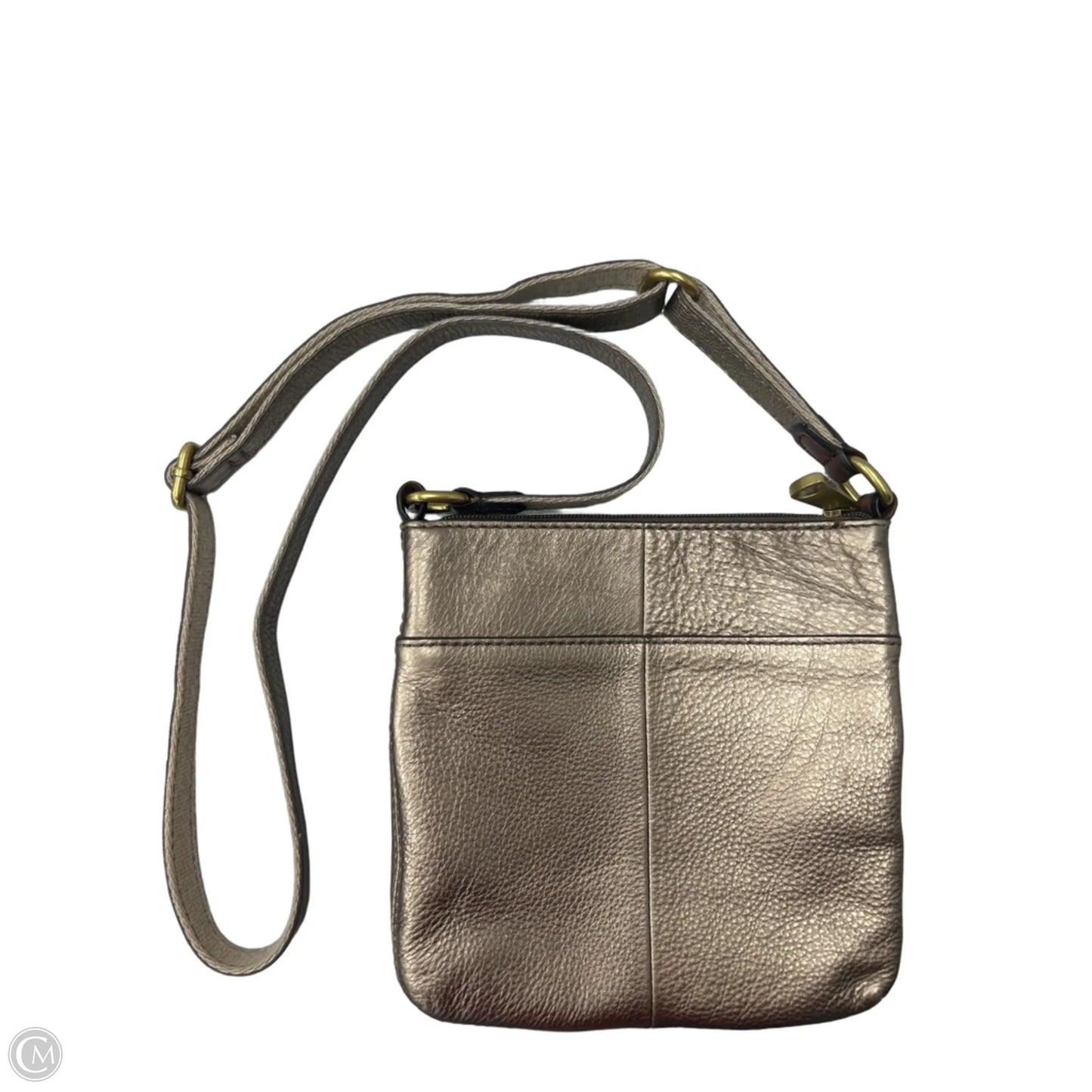 Crossbody Leather By Fossil, Size: Small