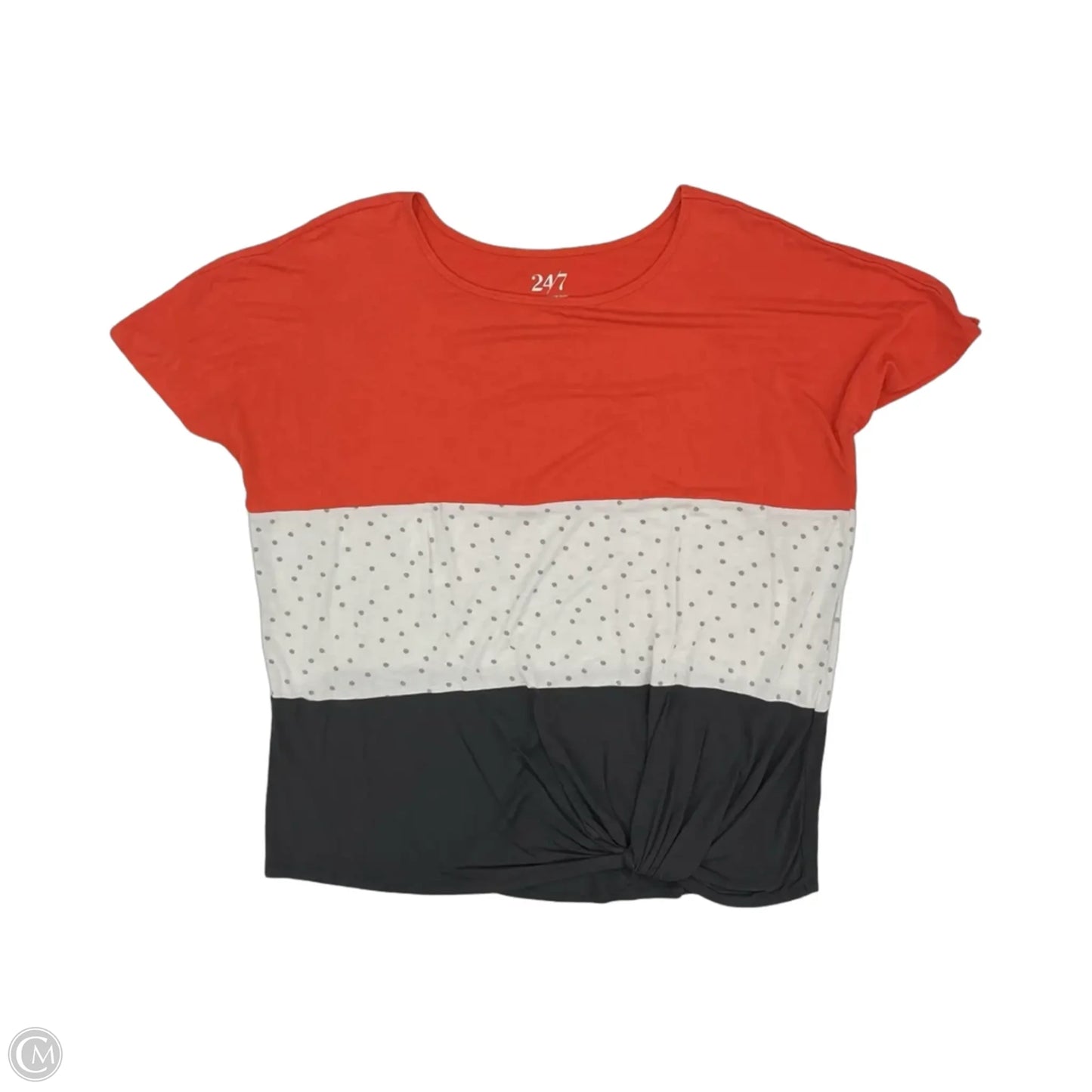 Top Short Sleeve By Maurices In Orange, Size: L