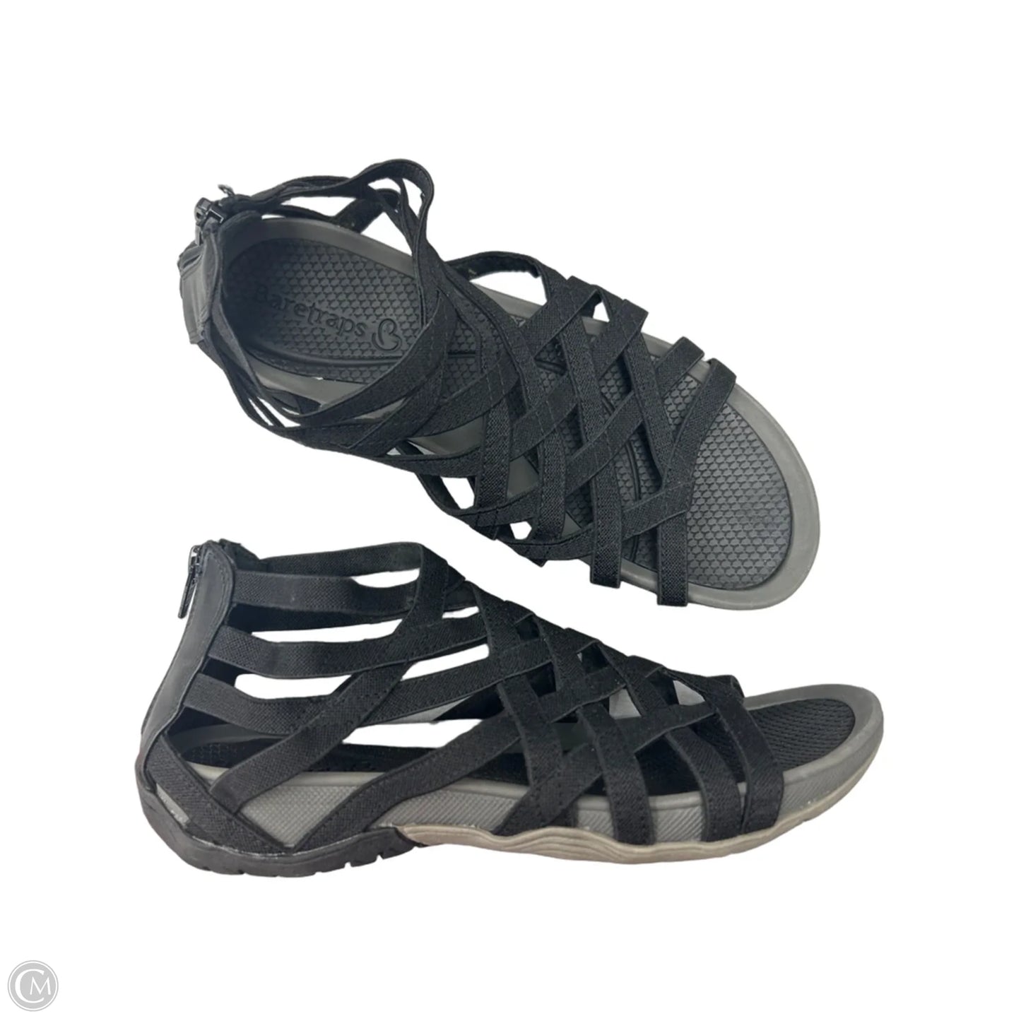 Sandals Flats By Bare Traps In Black, Size: 7.5