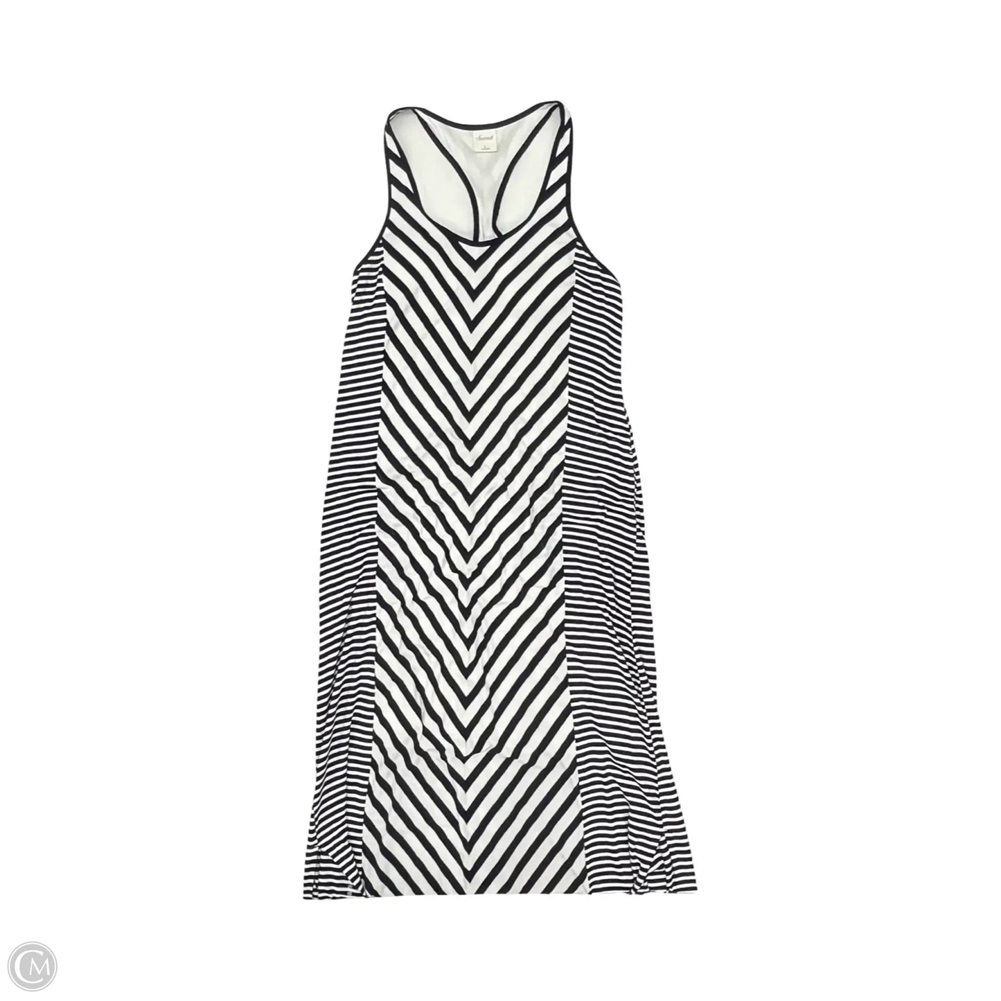 Dress Casual Maxi By Soma In Blue & White, Size: L