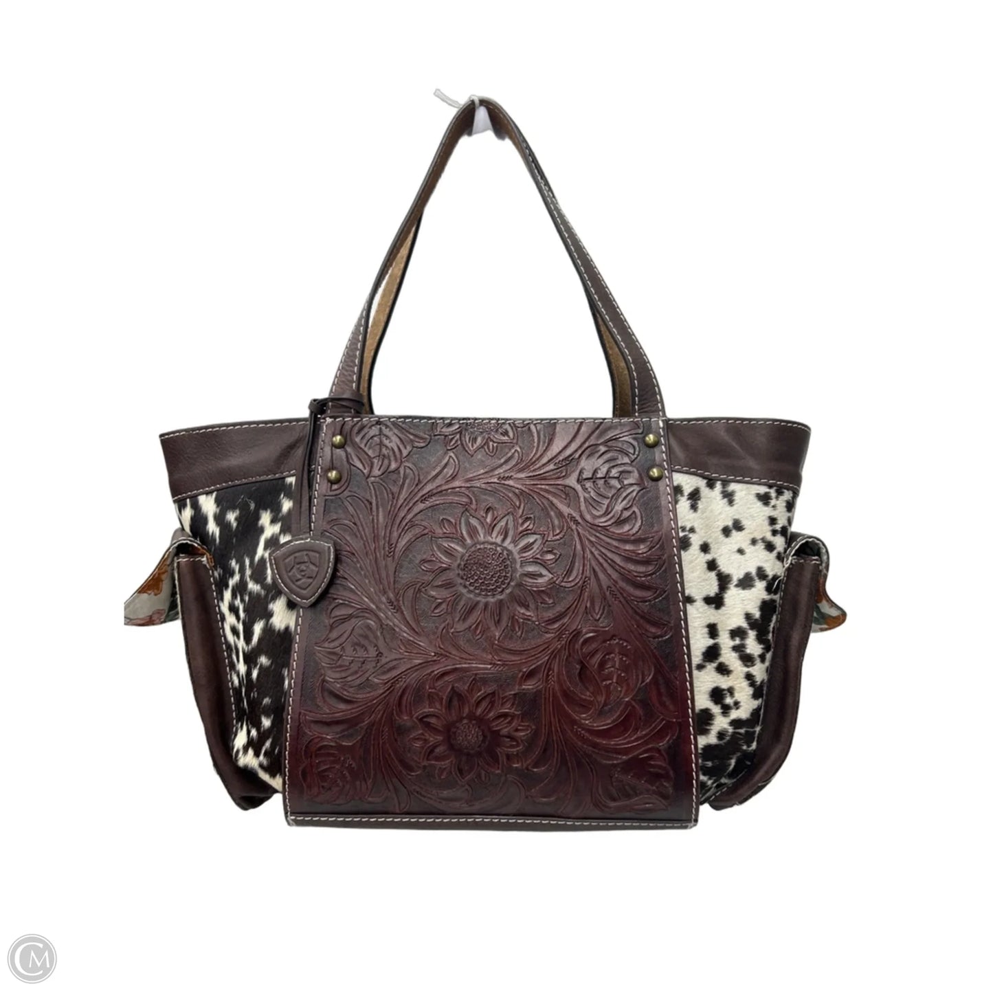 Handbag Leather By Ariat, Size: Large