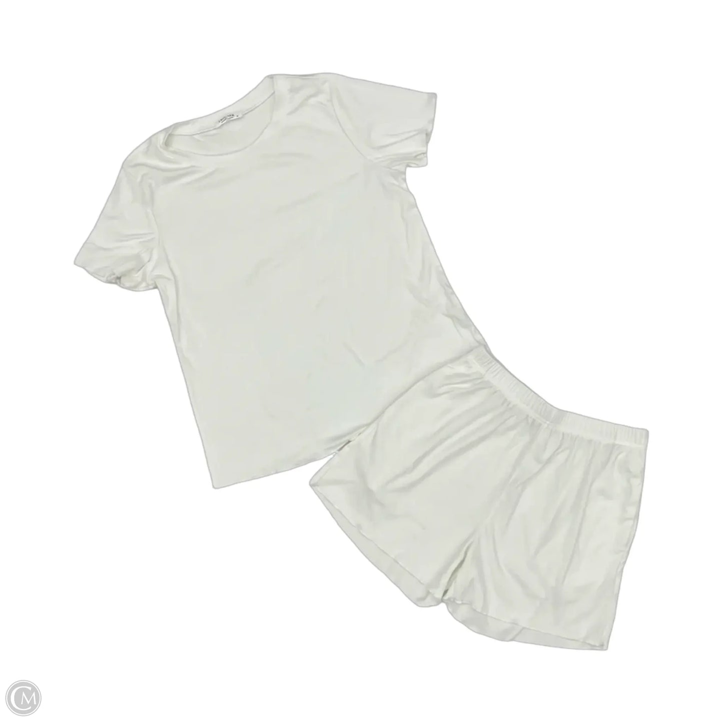 Lounge Set Shorts By Ekouaer In White, Size: M
