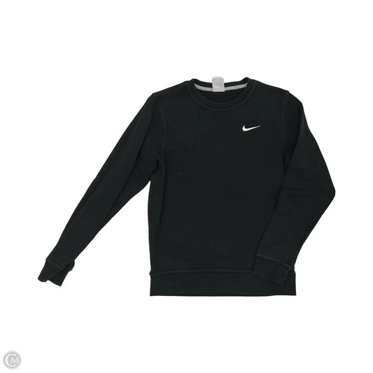 Athletic Sweatshirt Crewneck By Nike In Black, Size: S